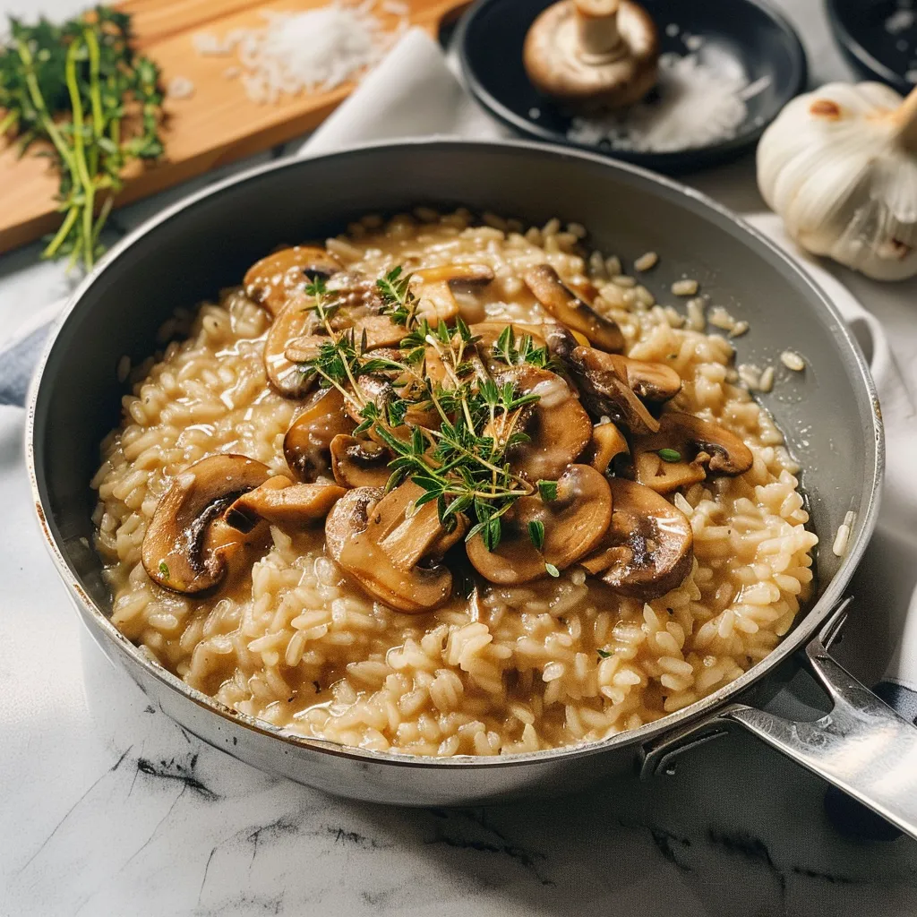 Savoureux Risotto aux champignons
