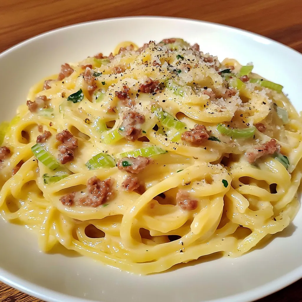 Carbonara aux Poireaux