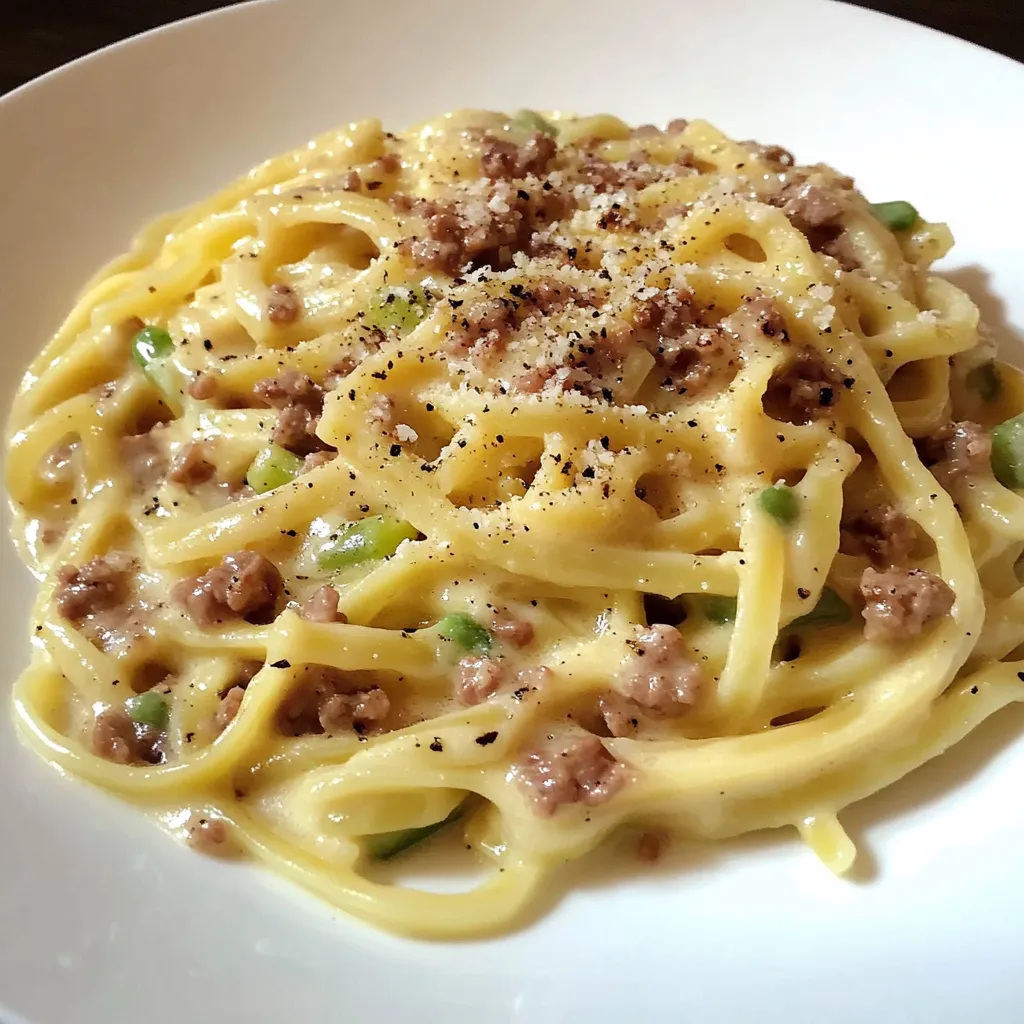 Délicieuse Carbonara aux Poireaux