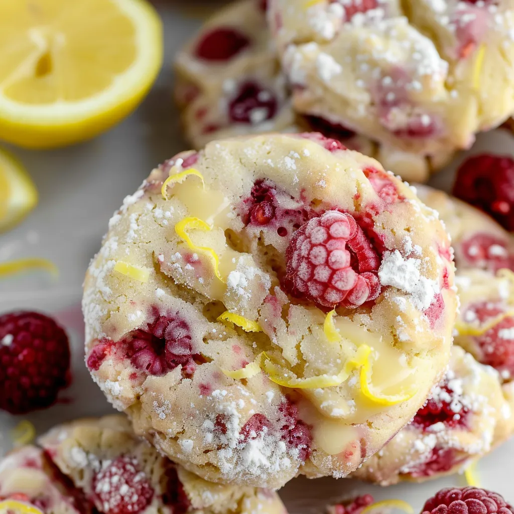 Cookies Citron et Framboises