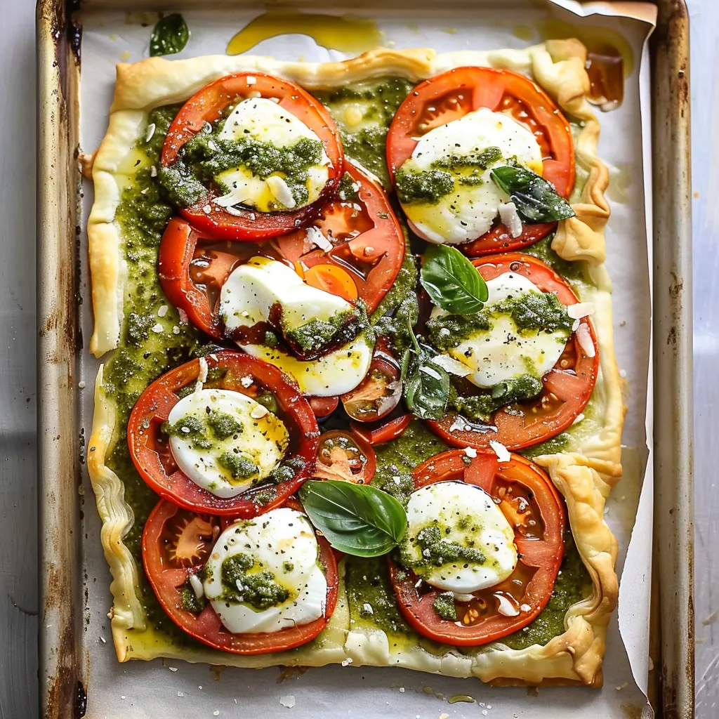 Pizza Caprese au Pesto - Recette Italienne Facile
