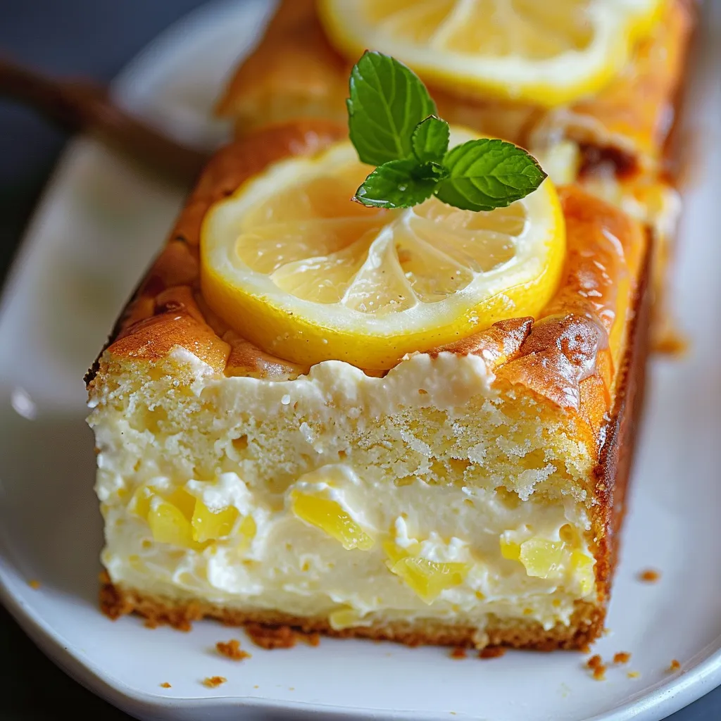 Cake Crémeux au Citron et Fromage Frais