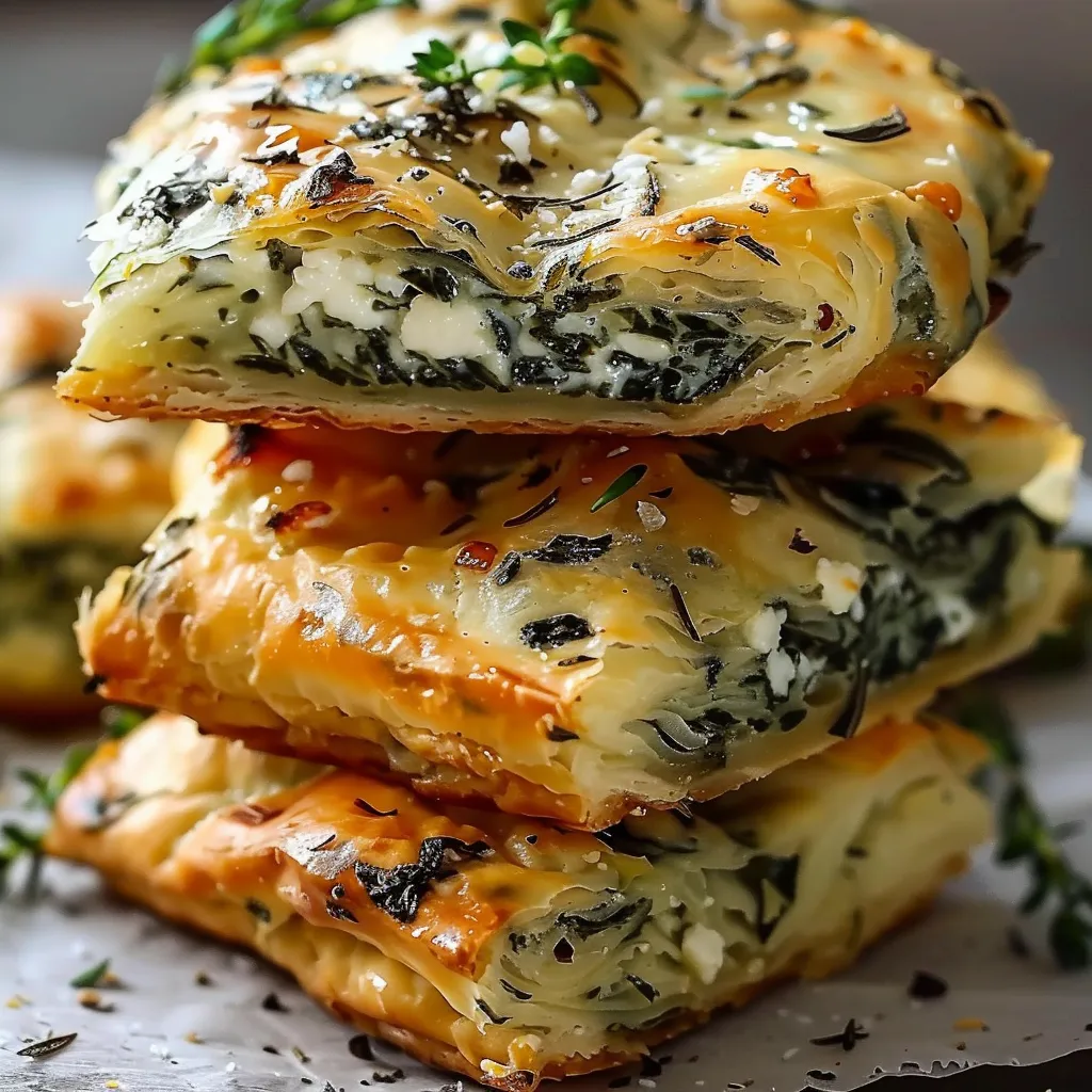 Chaussons feuilletés Épinards et Feta