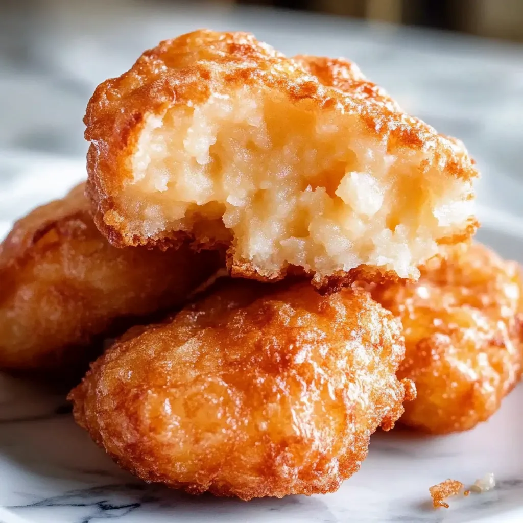 Beignets au babeurre nappés