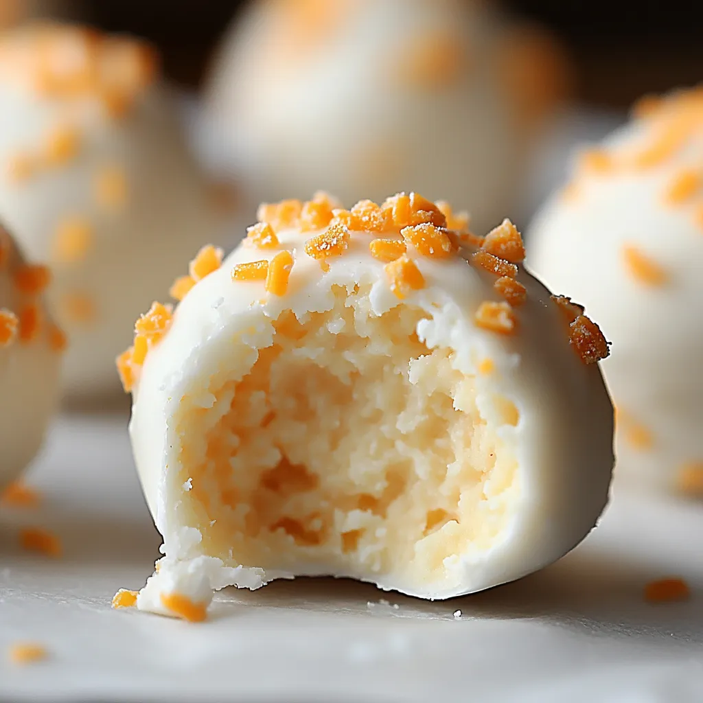 Boules crémeuses orange et chocolat