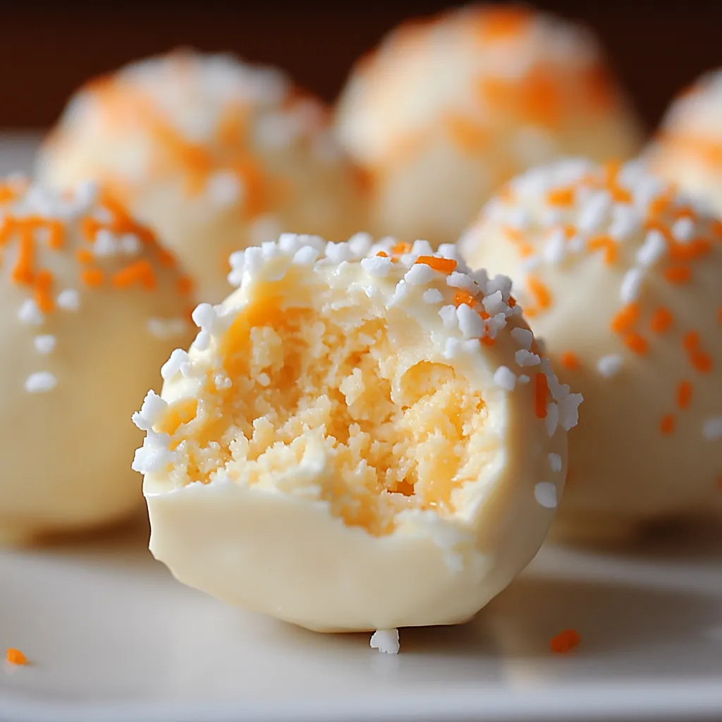 truffes à l'orange délicieusement crémeuses, sans cuisson