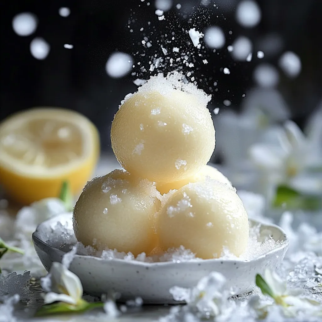 Douceurs légères au citron et sucre