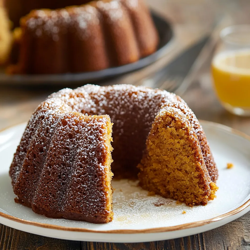 Un gâteau décadent et sans gluten, infusé de miel et de saveurs chaleureuses