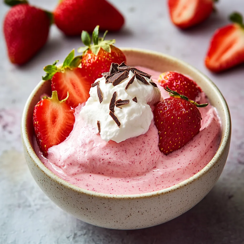 Mousse Légère aux Fraises
