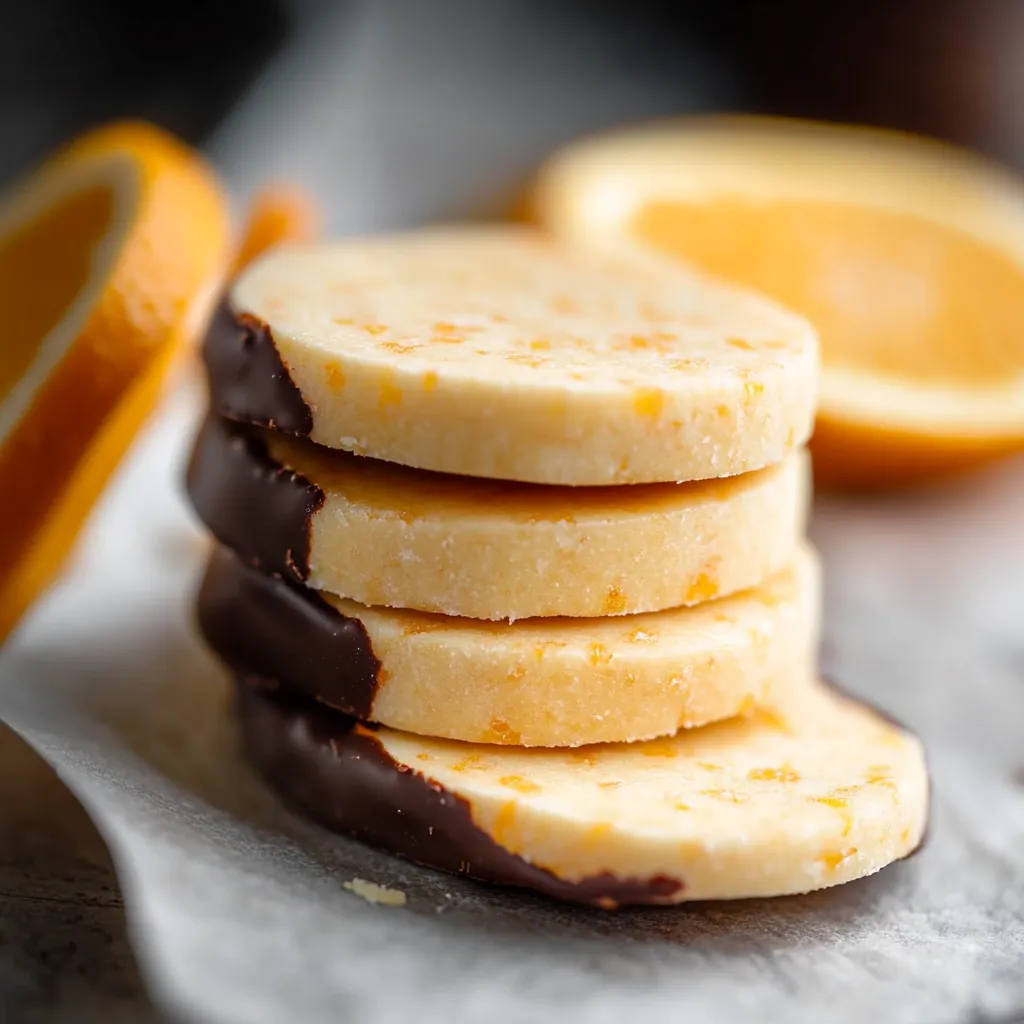Biscuits sablés orange et chocolat