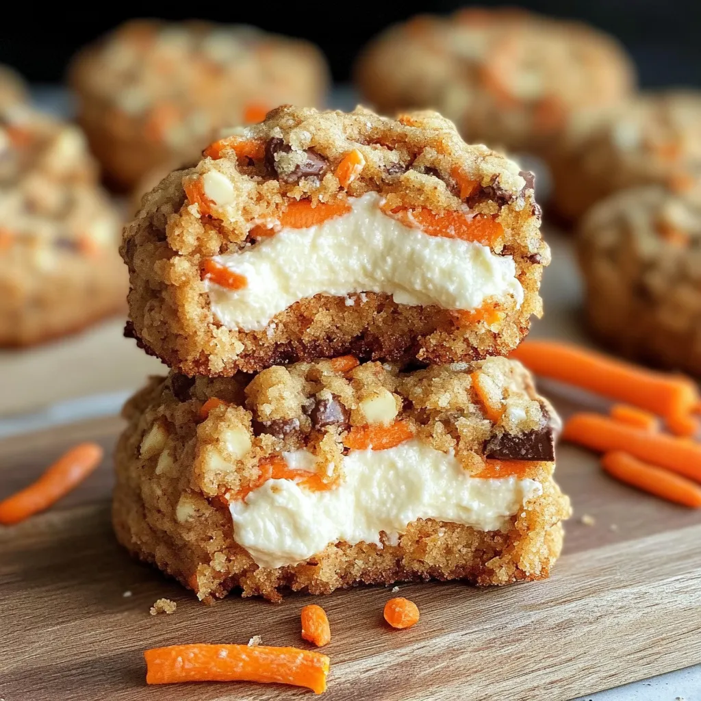 Biscuits Fourrés Carotte et Cœur Crémeux