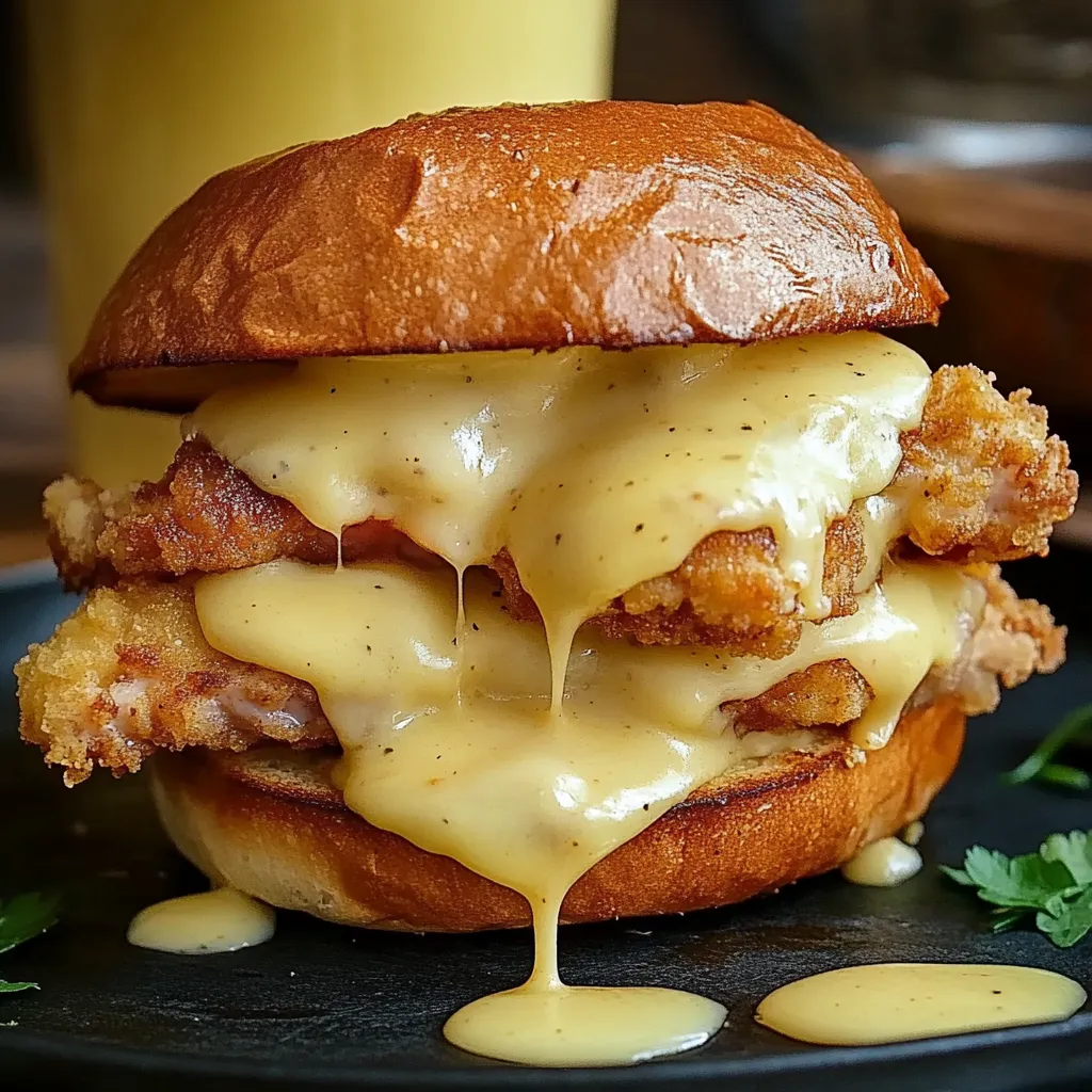 Sandwich poulet cordon bleu