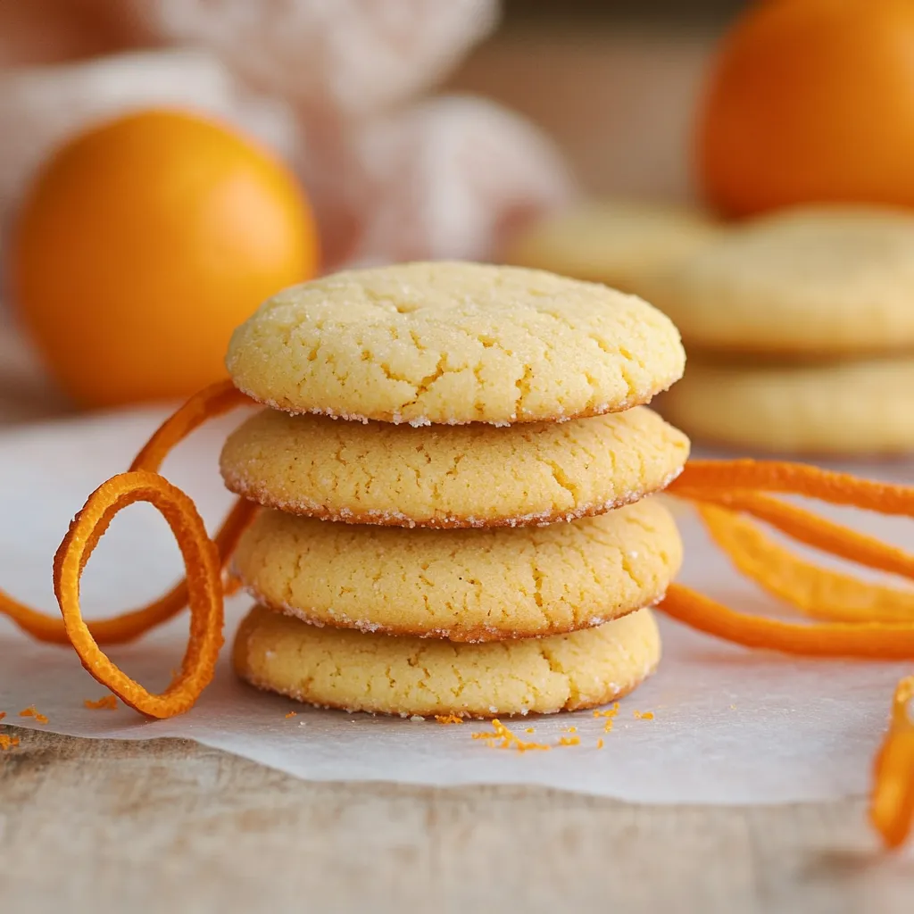 Petits biscuits parfumés à l'orange et à la cardamome