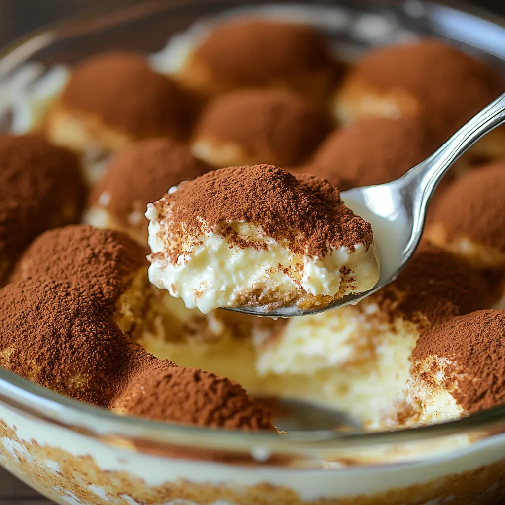 Dessert italien mascarpone et cacao