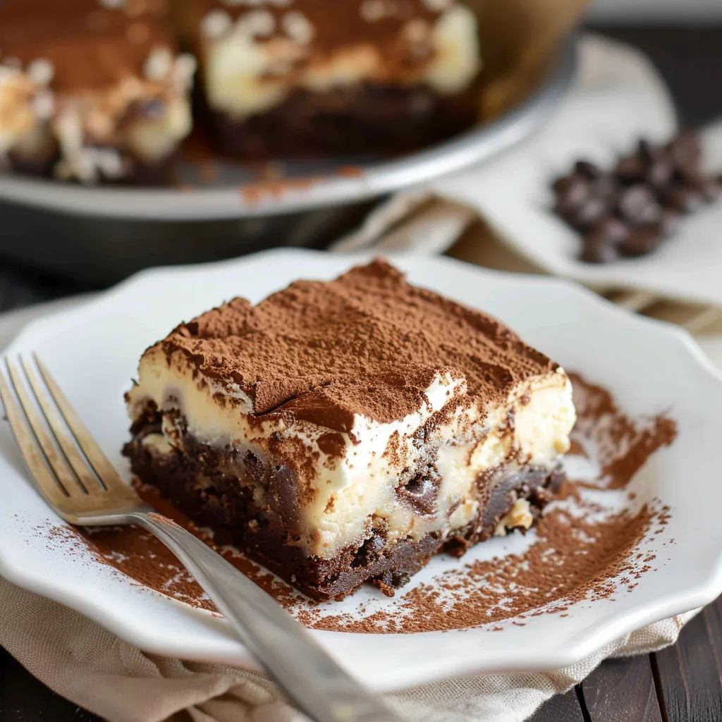 Fusion gourmande tiramisu-brownie