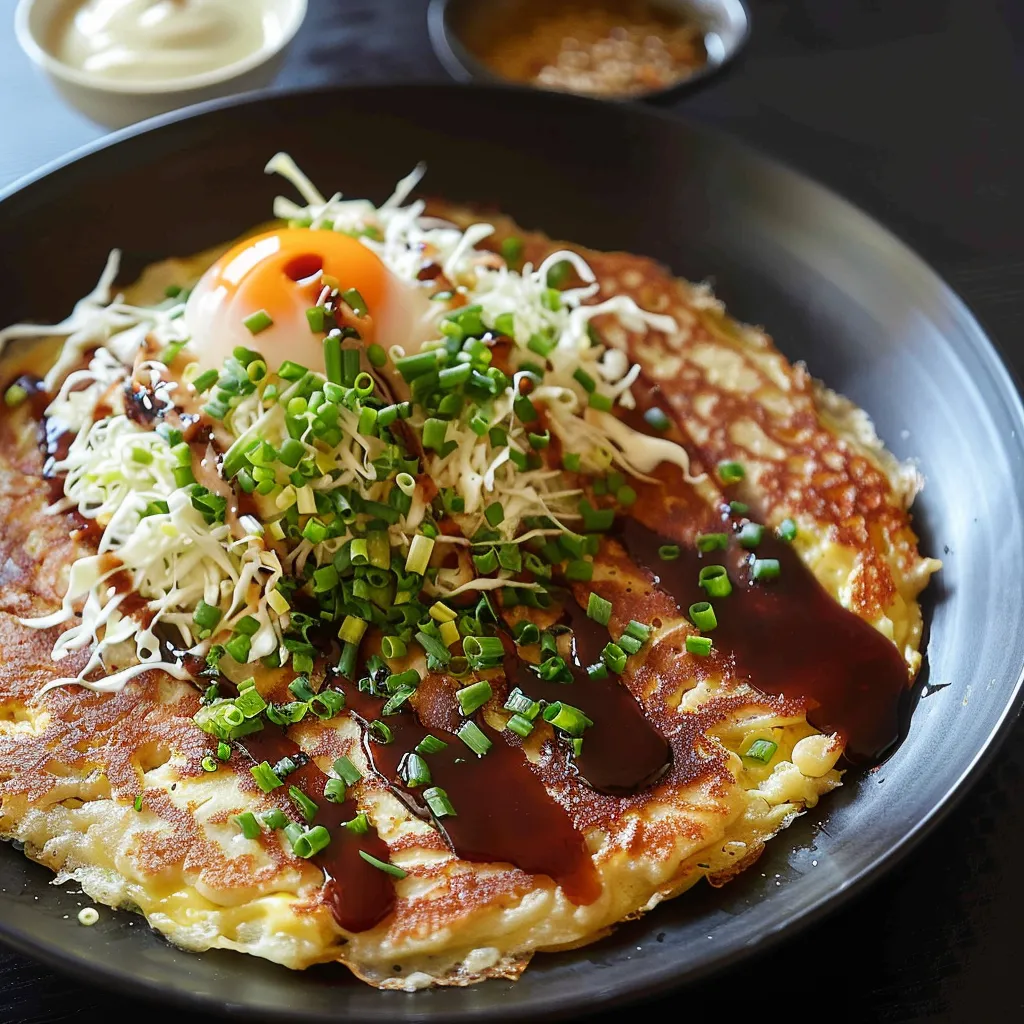 Crêpes nipponnes savoureuses et gourmandes