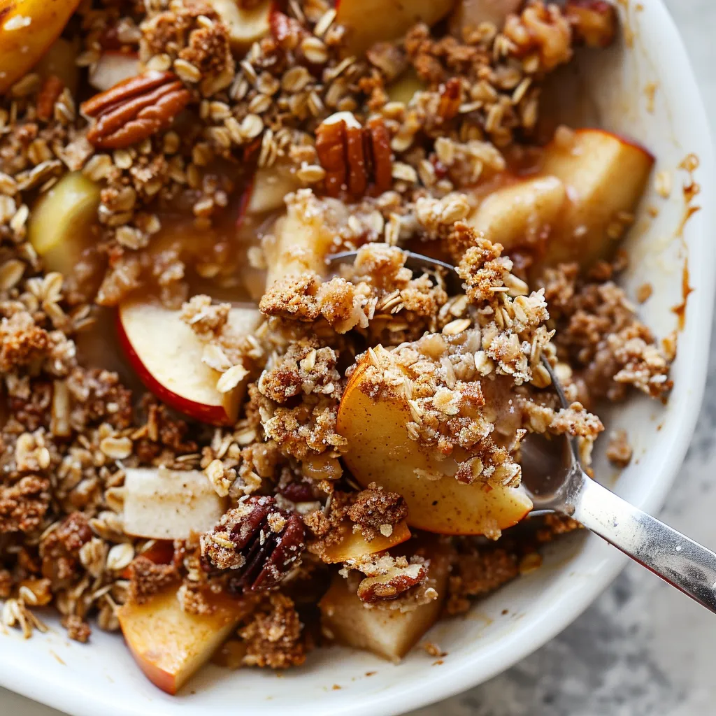 Délicieux crumble pommes