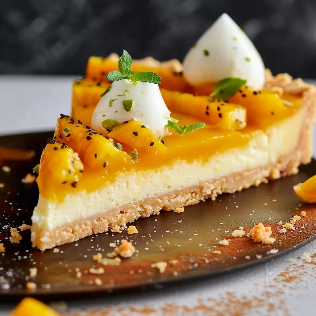 Délicieuse tarte coco mangue