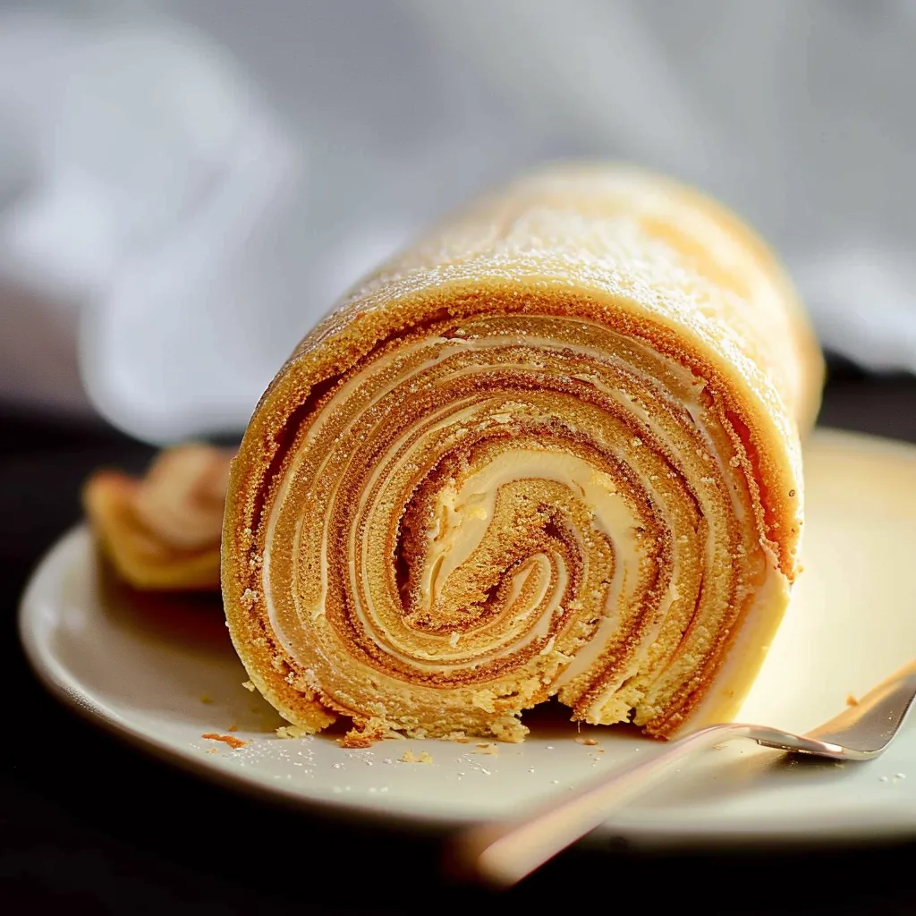 Délicieux gâteau roulé brésilien à la goyave