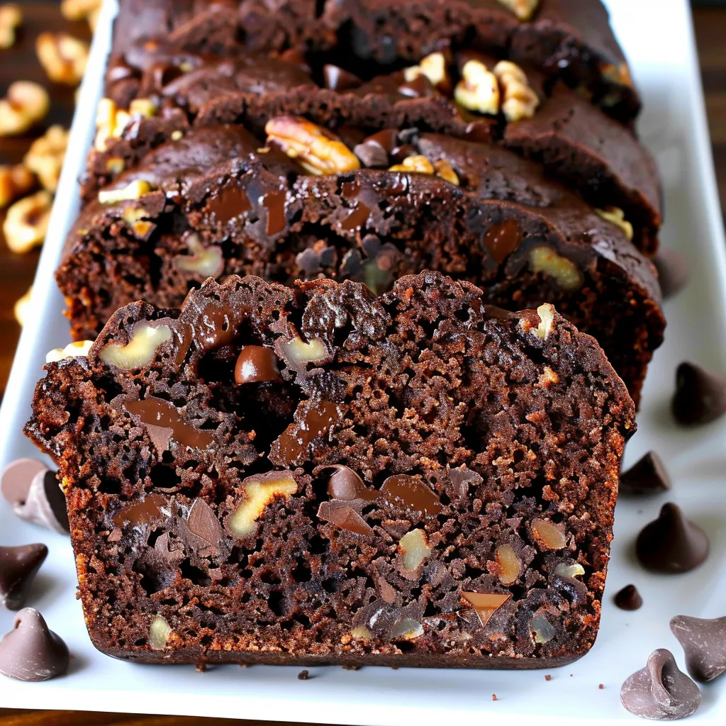 Gâteau aux bananes douce et chocolat