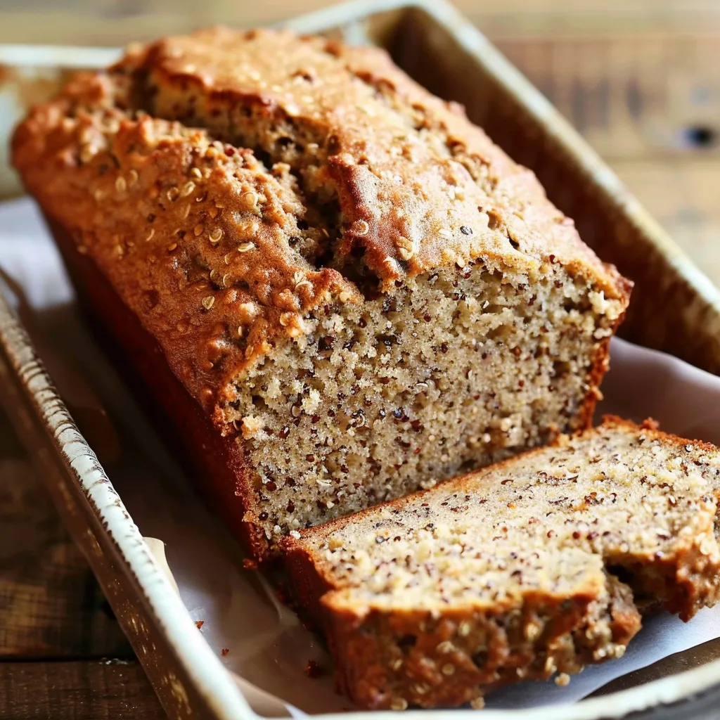 Délicieux pain aux bananes et quinoa