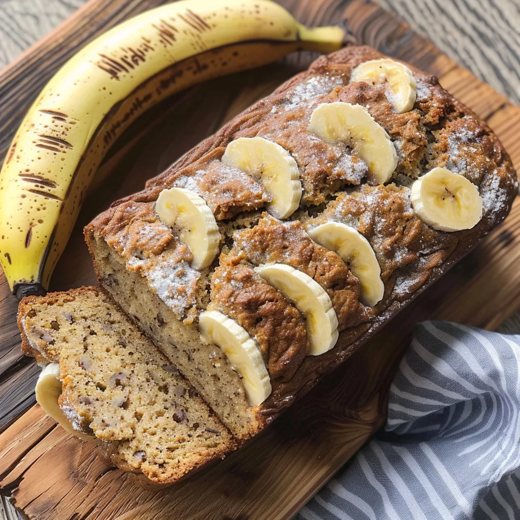 Pain aux pommes et aux bananes moelleux et gourmand