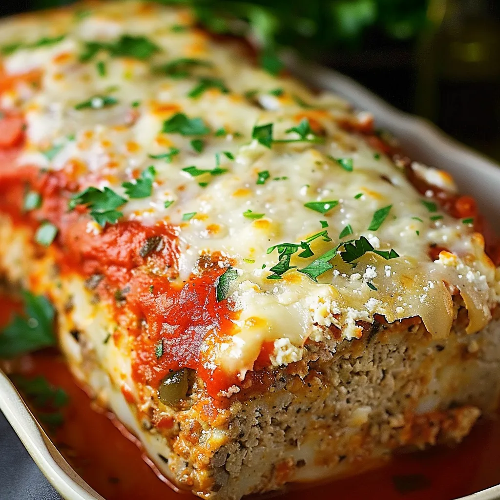 Pain de viande au poulet et Parmesan savoureux
