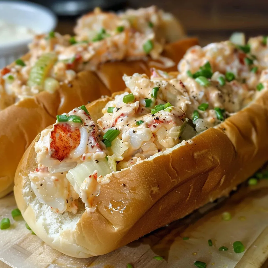 Pain garni au homard