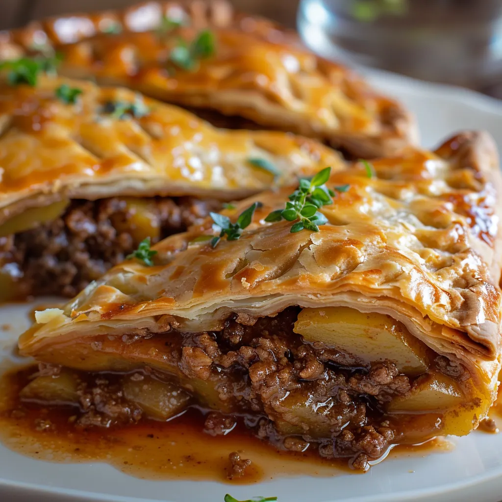 Tourtières maison dorées
