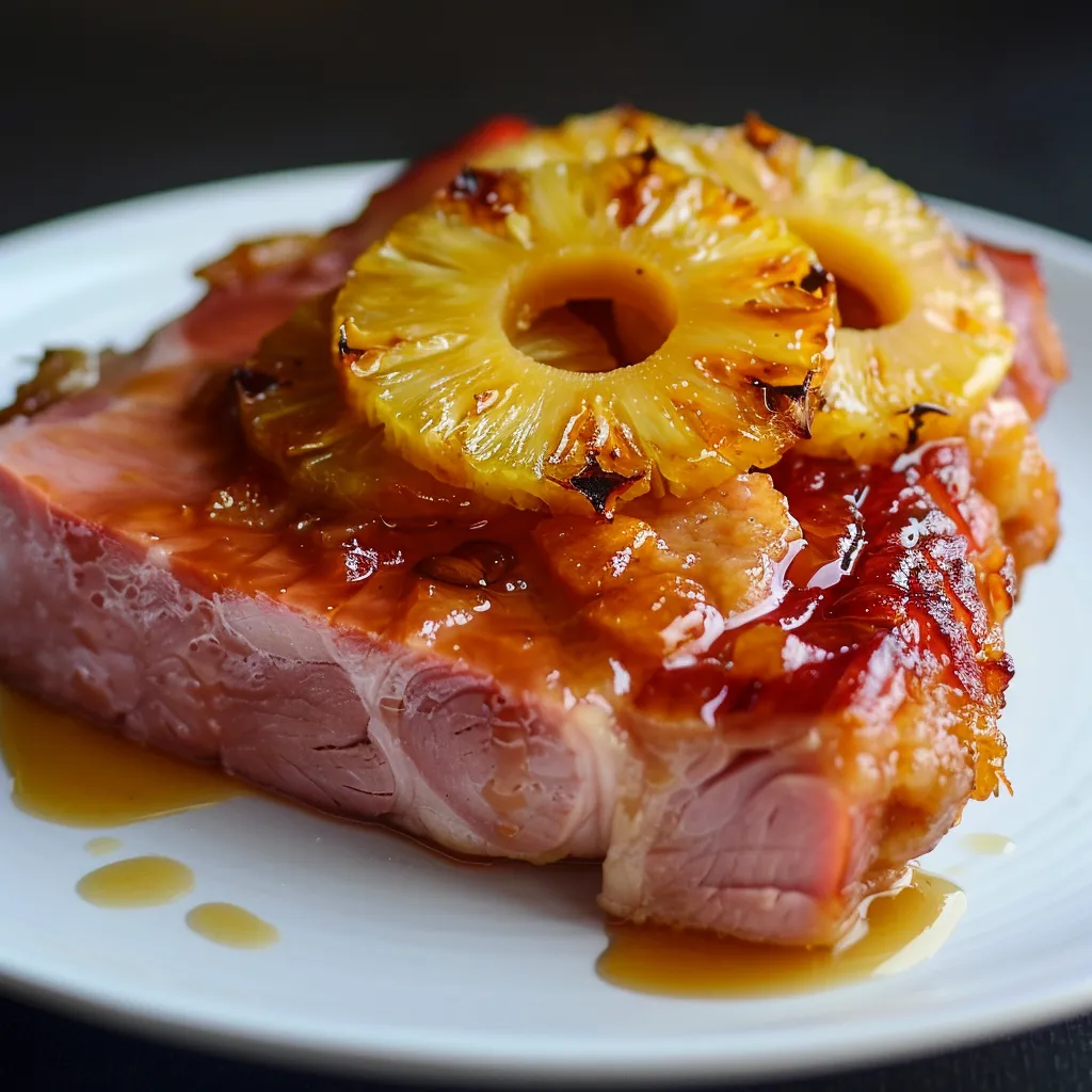 Jambon ananas au sirop d'érable