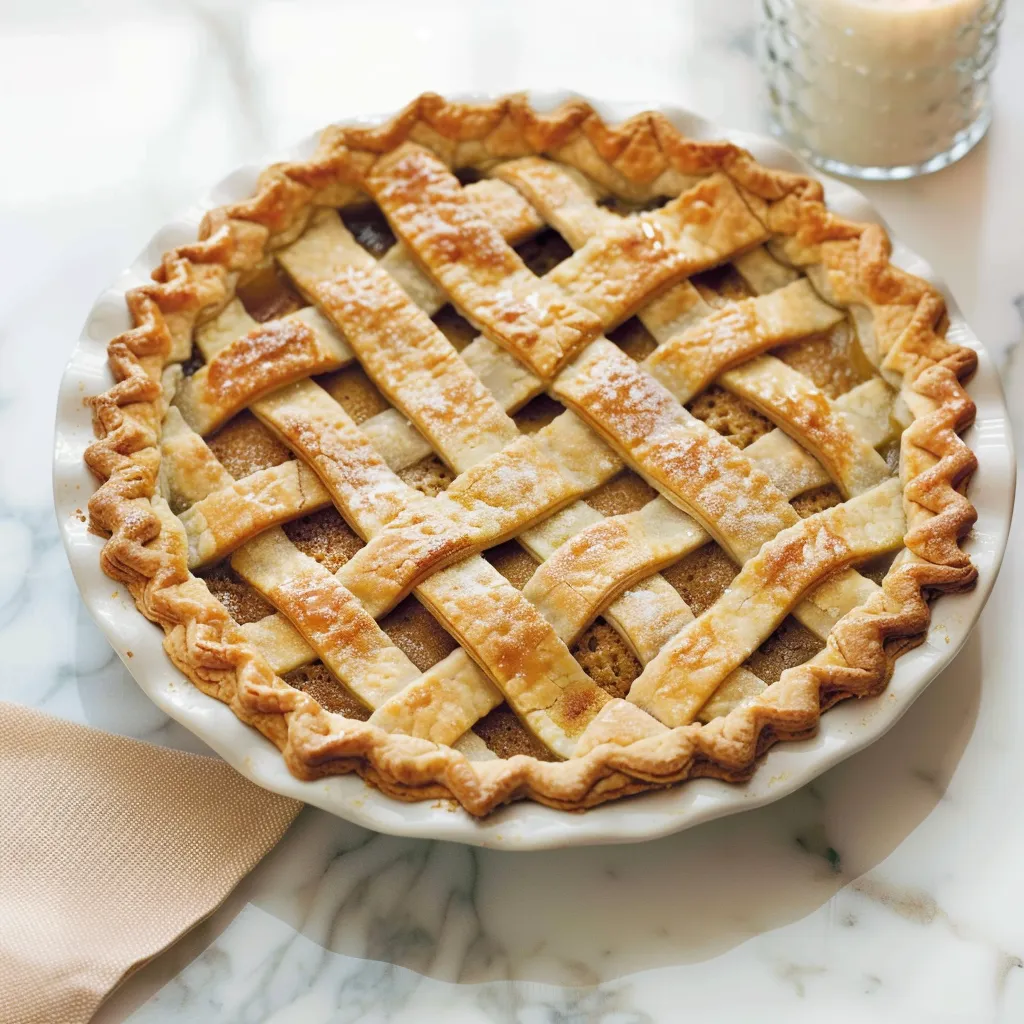 Tarte au sucre traditionnelle avec érable