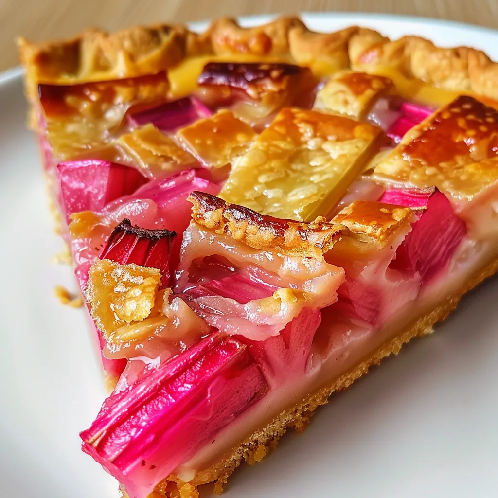 Délicieuse tarte rhubarbe