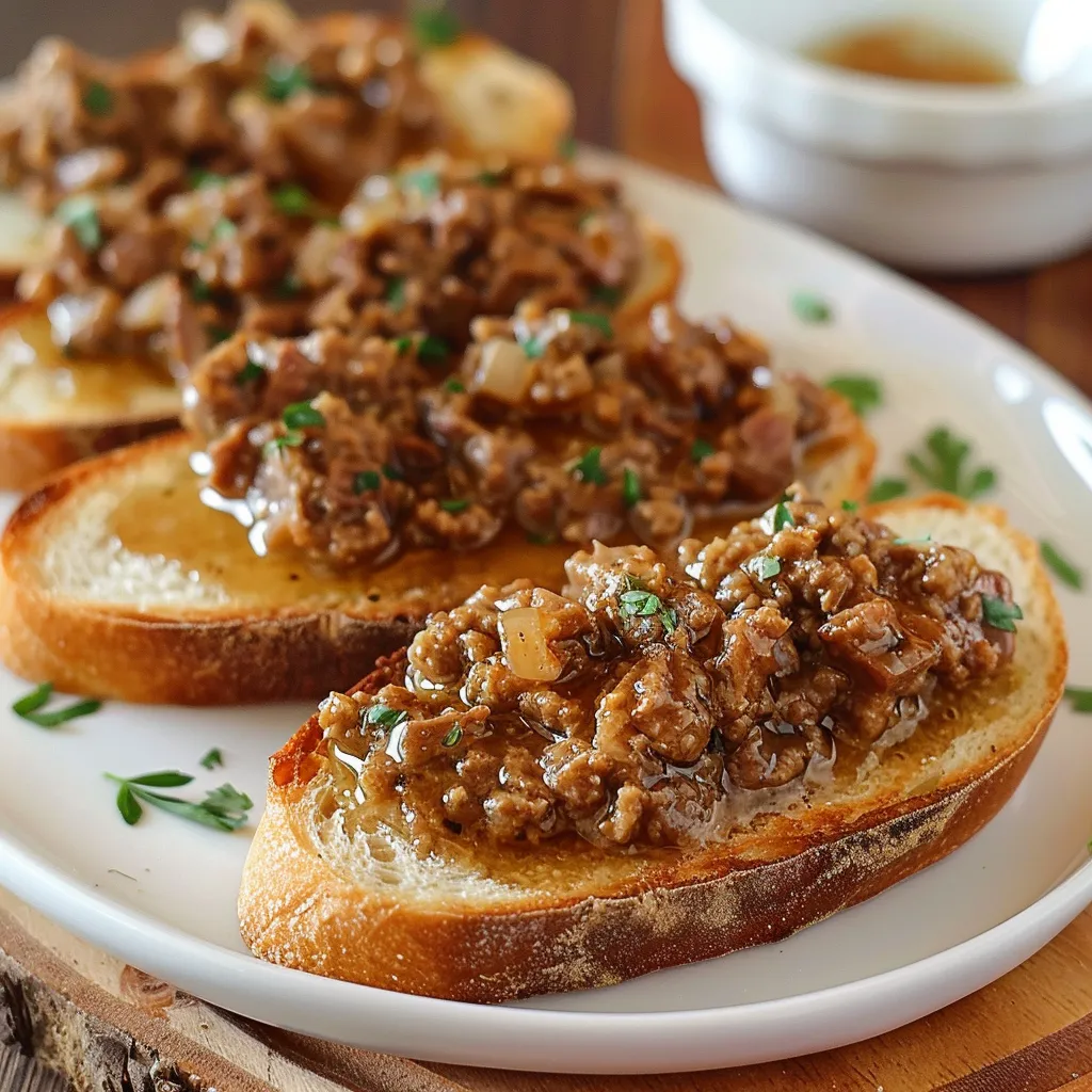 Tartines aux cretons maison avec porc et lait