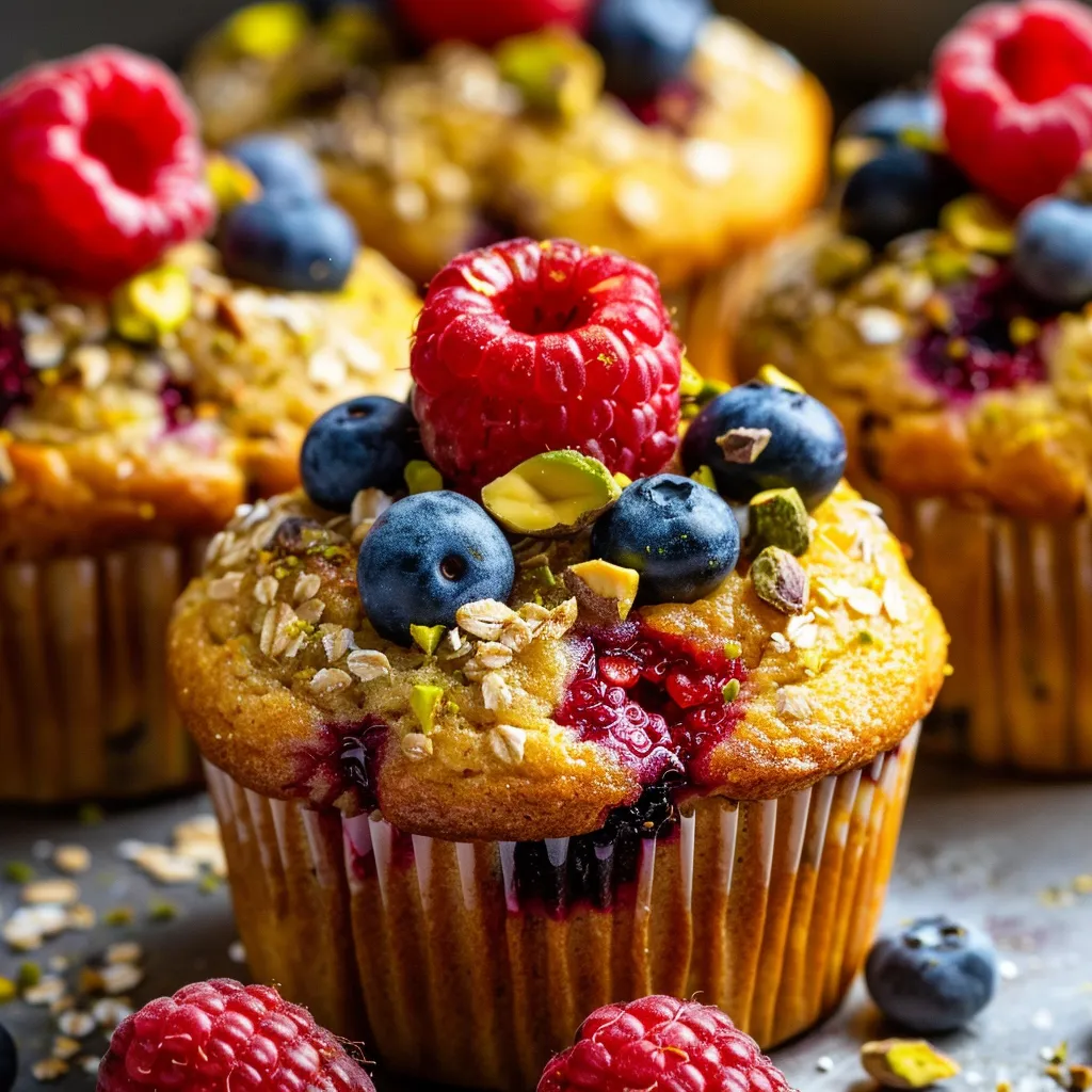 Savoureux muffins aux petits fruits