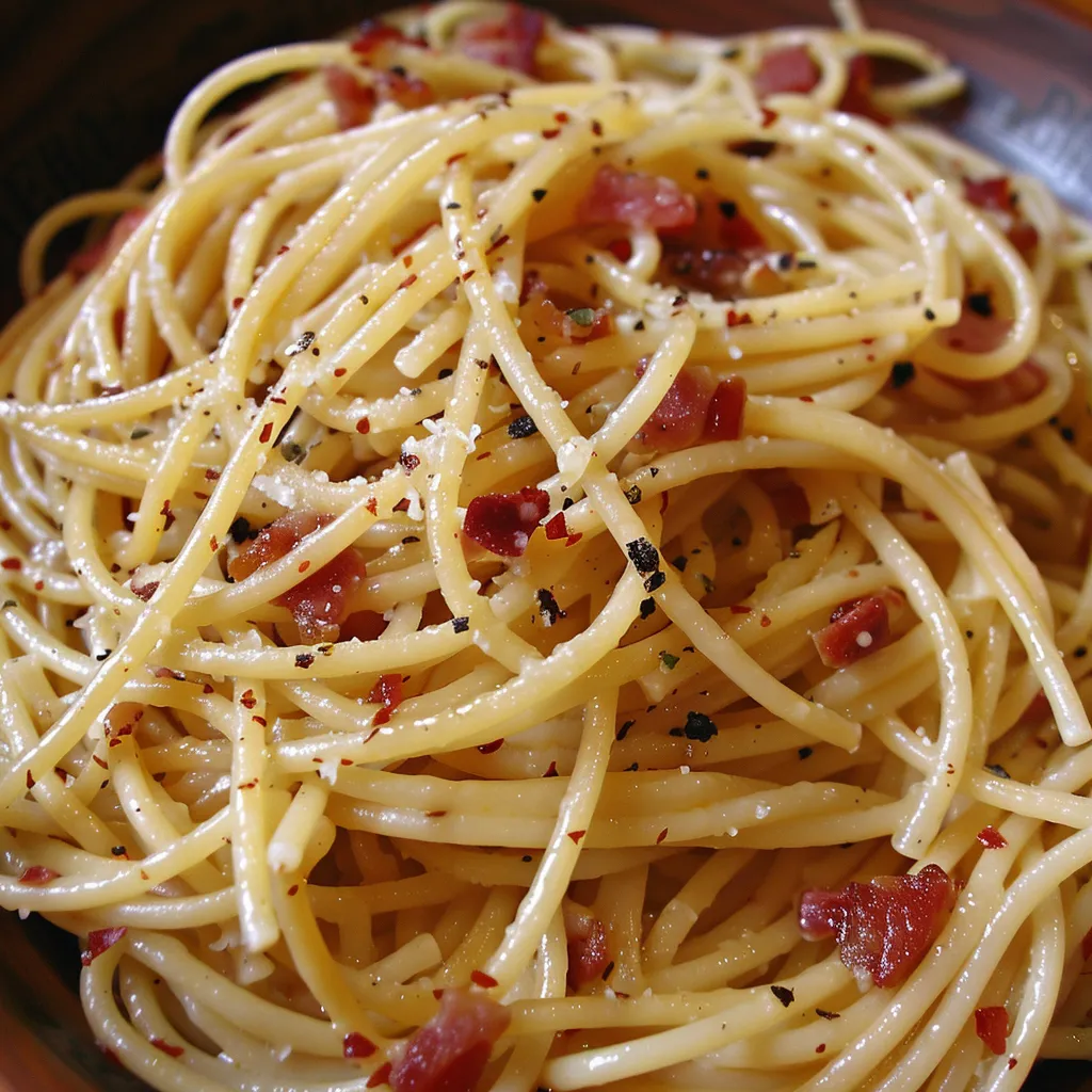 Spaghetti italien délicieux