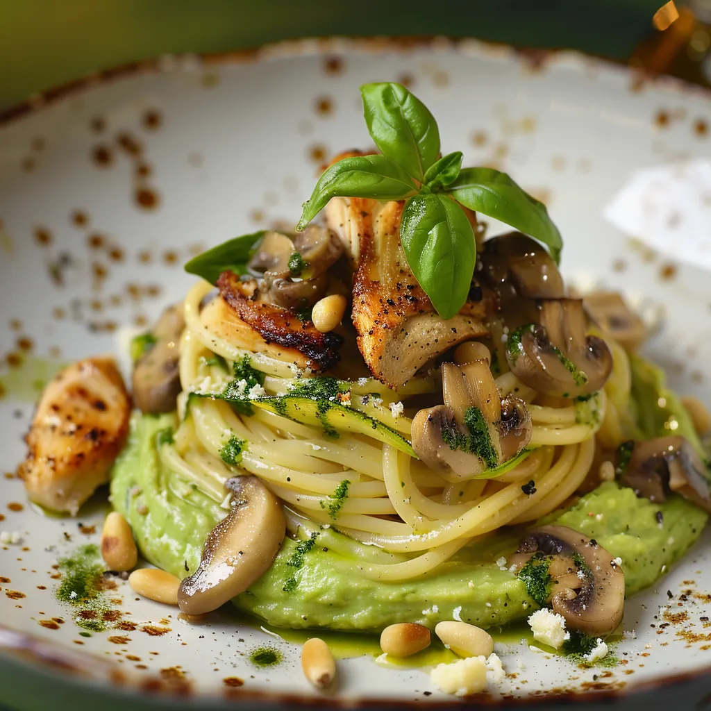 Délicieux spaghettis poulet