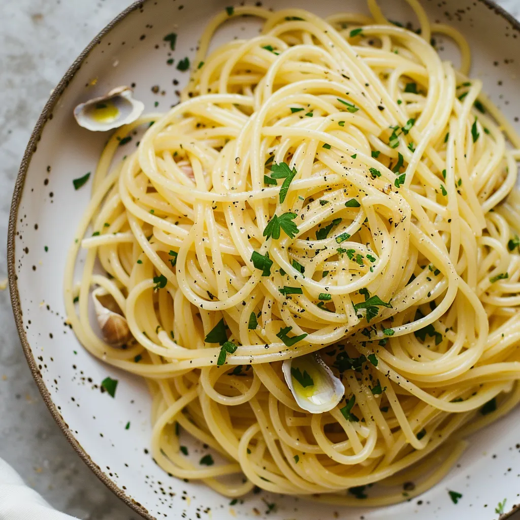 Coques aux spaghettis