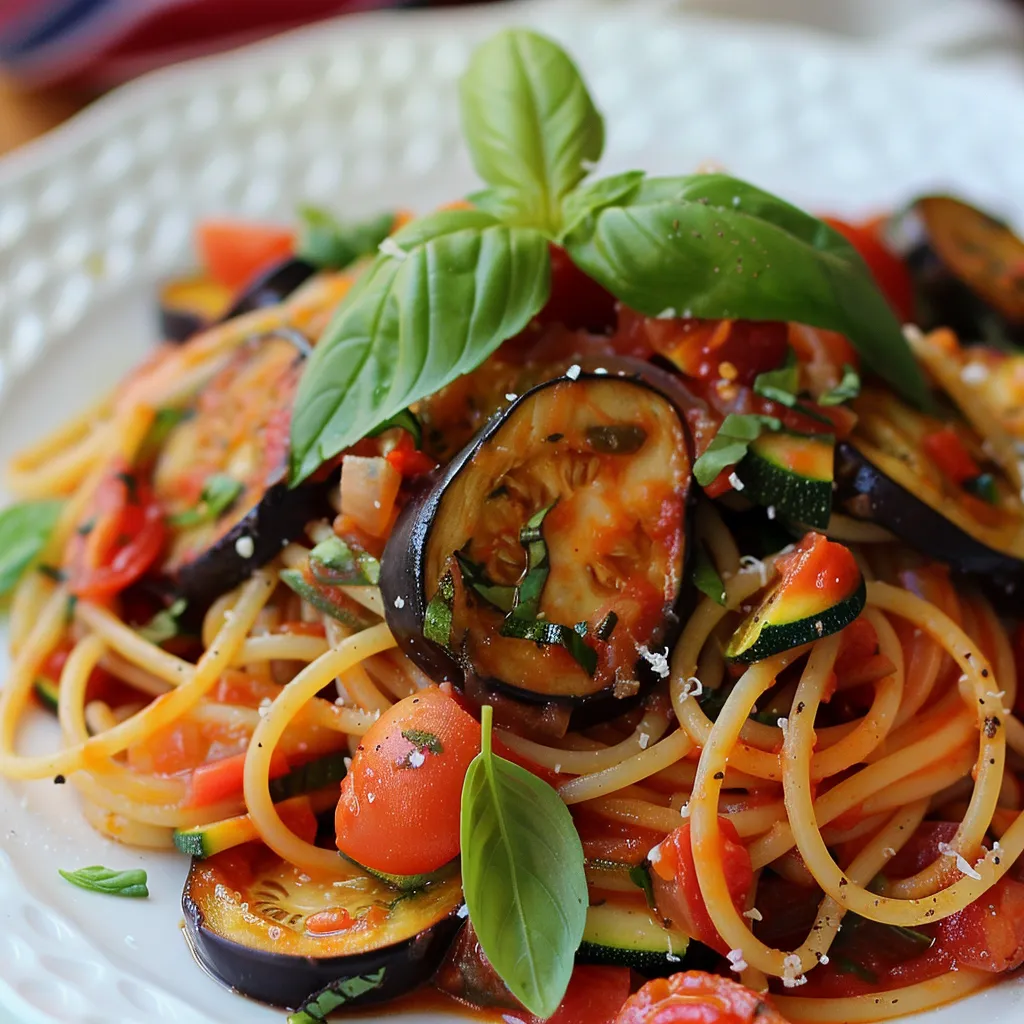 Assortiment méditerranéen de spaghettis