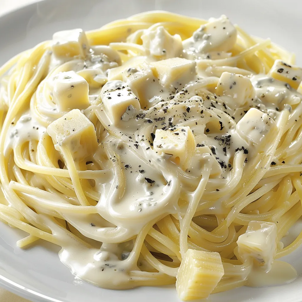 Délicieux spaghettis aux fromages