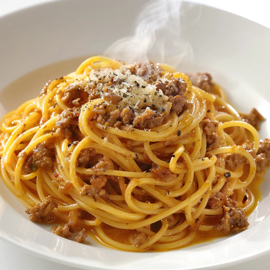 Savourez des spaghettis au curry faits maison