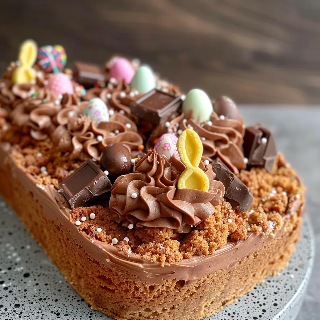 Gâteau Pâques Chocolat Festif