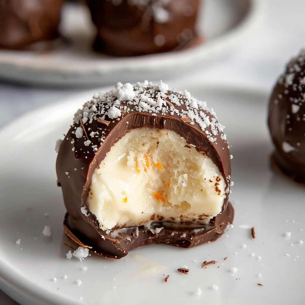 Savoureuses truffes orange