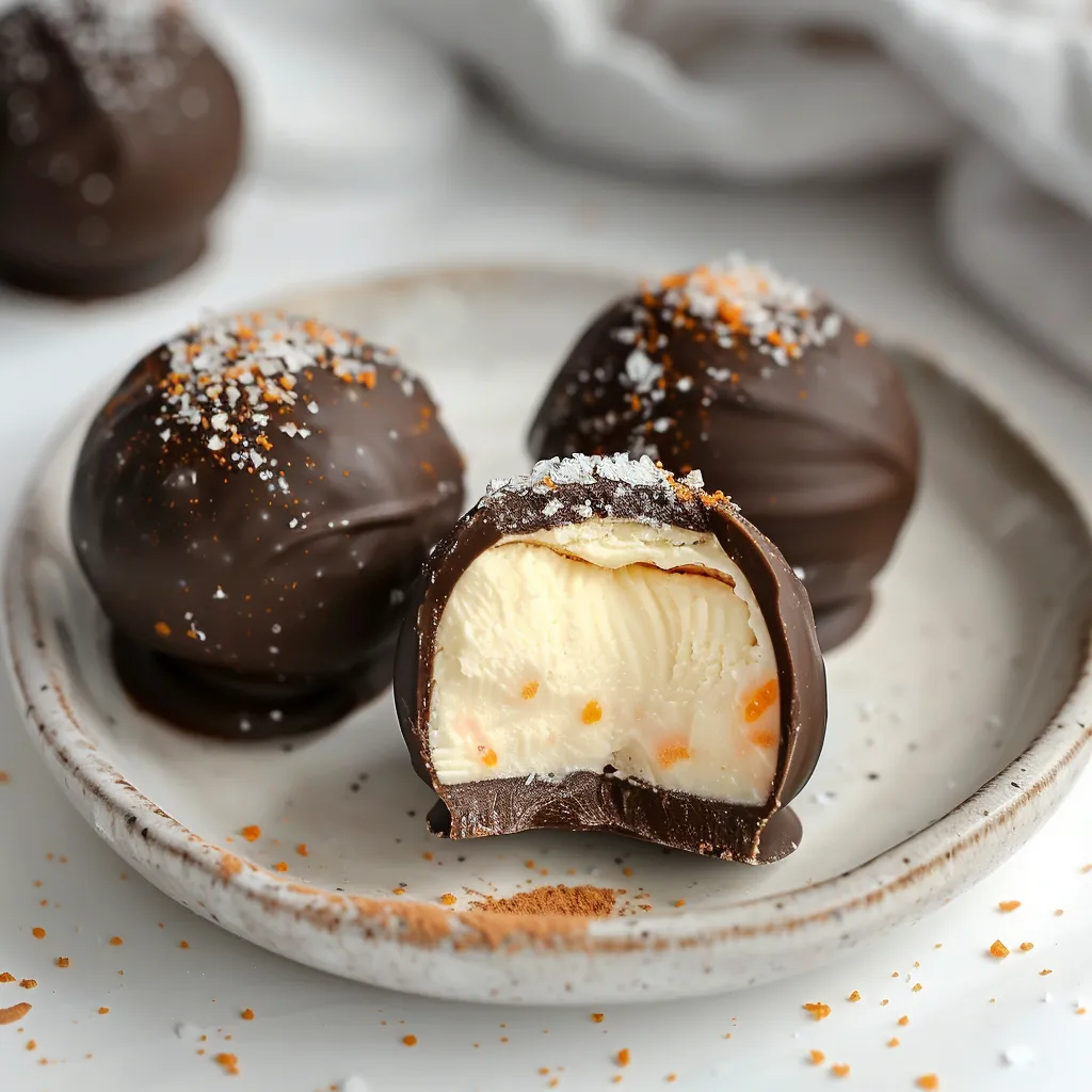 Délicieuses truffes au chocolat et orange pour des moments gourmands