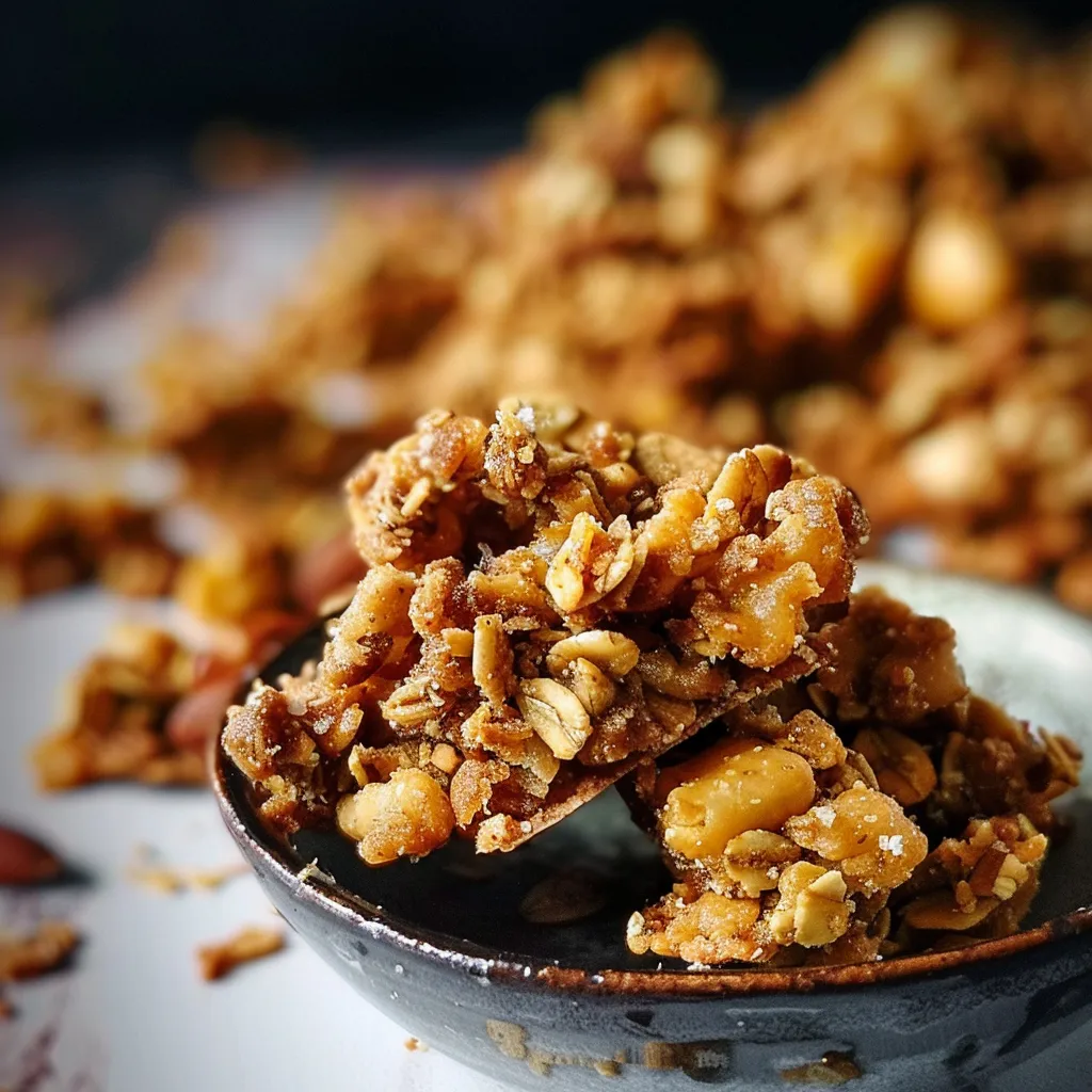 Délicieux granola aux saveurs de baklava fait maison