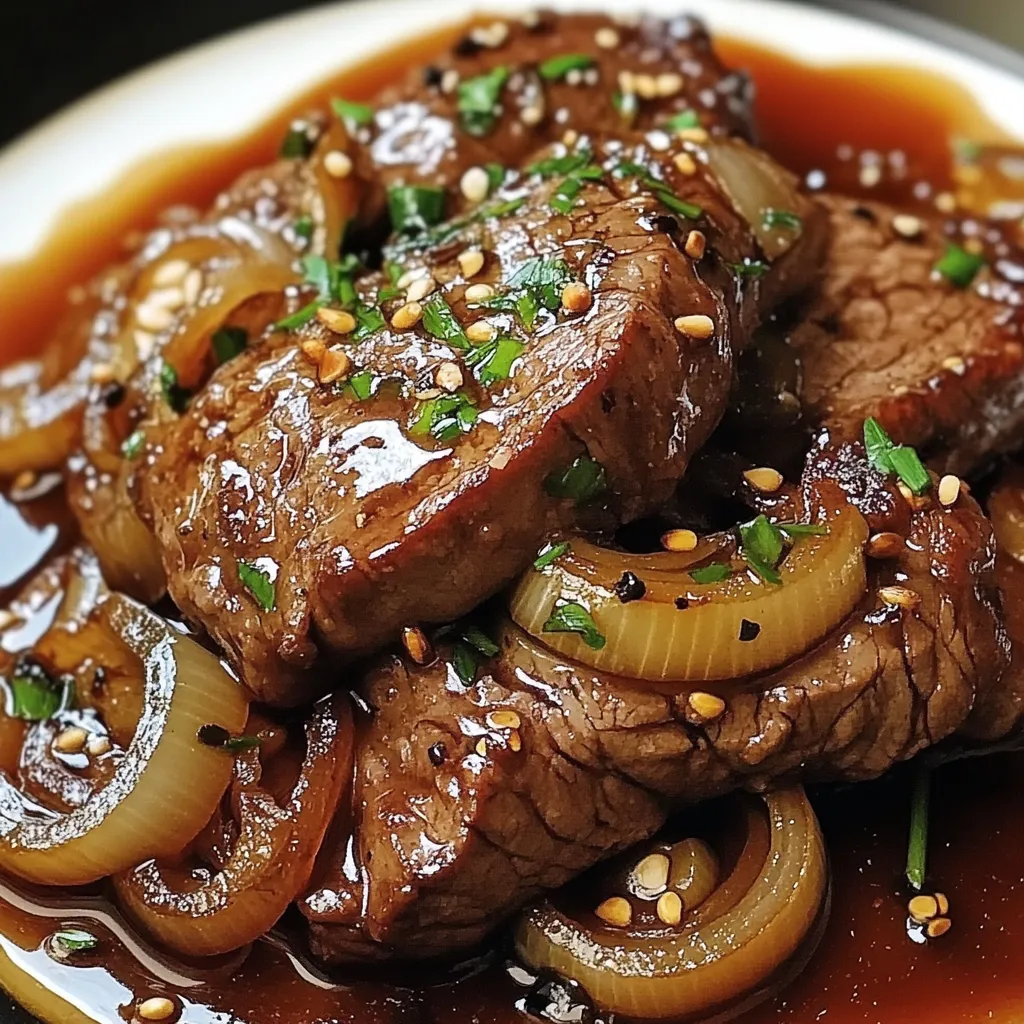 Une viande grillée avec des herbes et des graines sur un plateau.