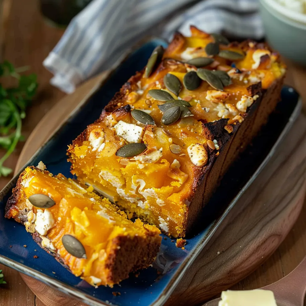 Gâteau salé butternut et feta