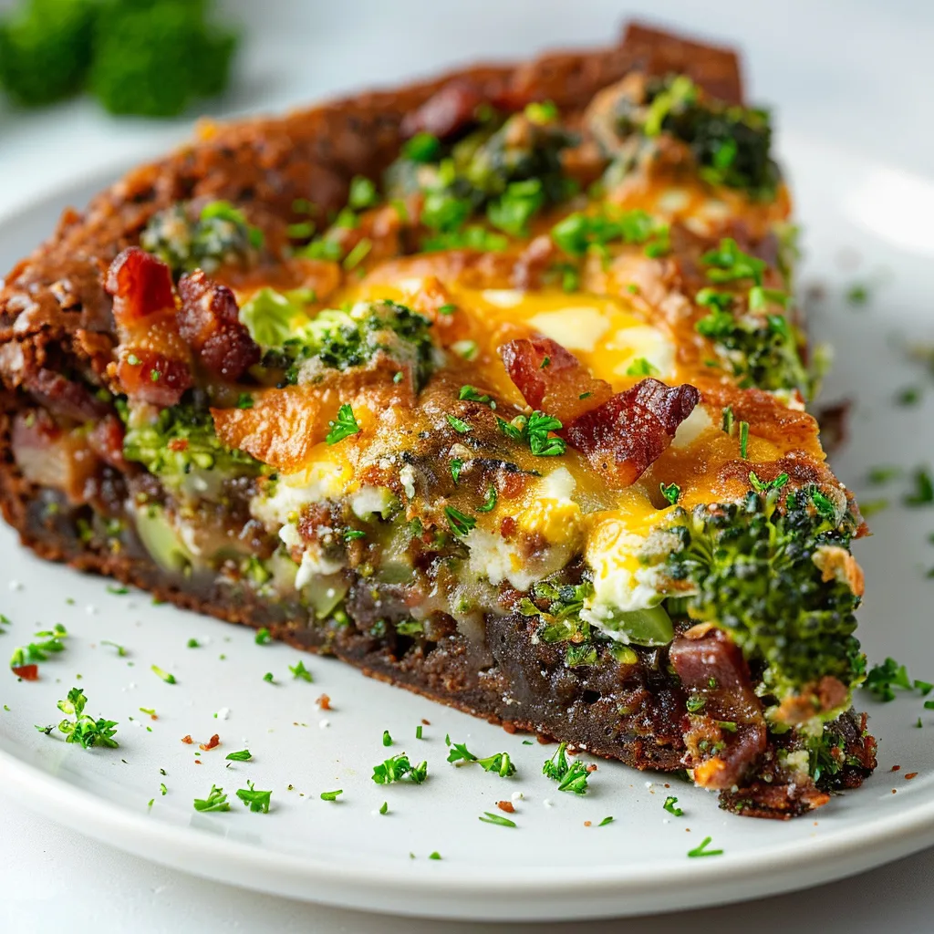 Brocoli chèvre et lardons