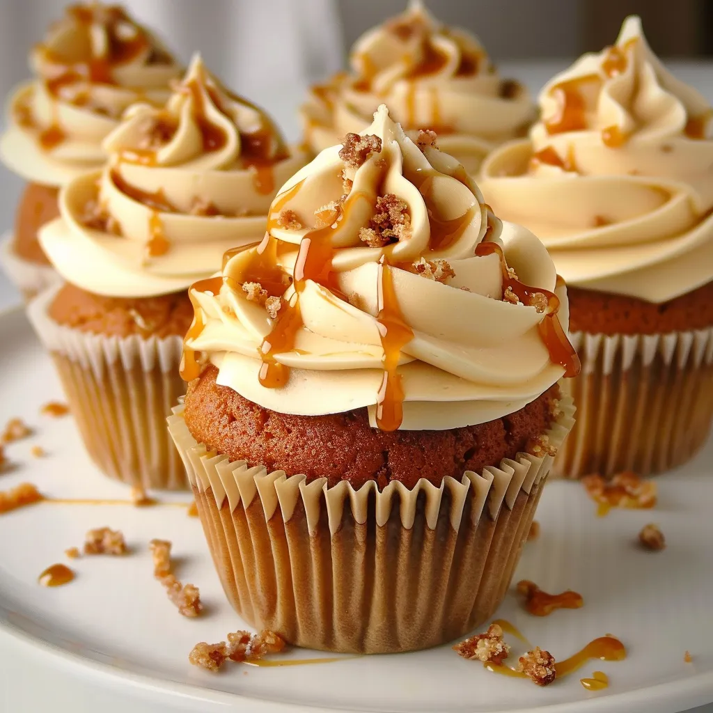 Cupcakes gourmands au caramel beurre salé