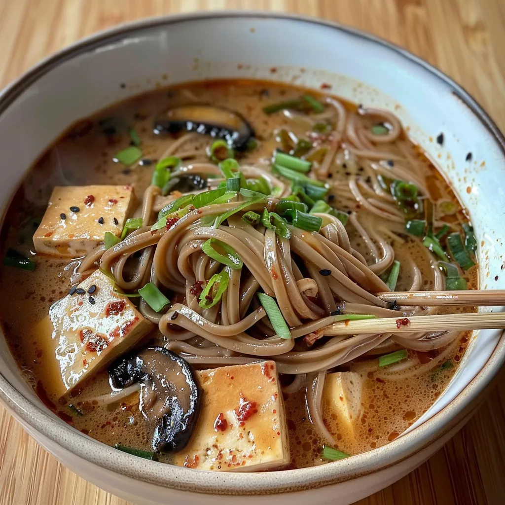 Douce soupe soba miso