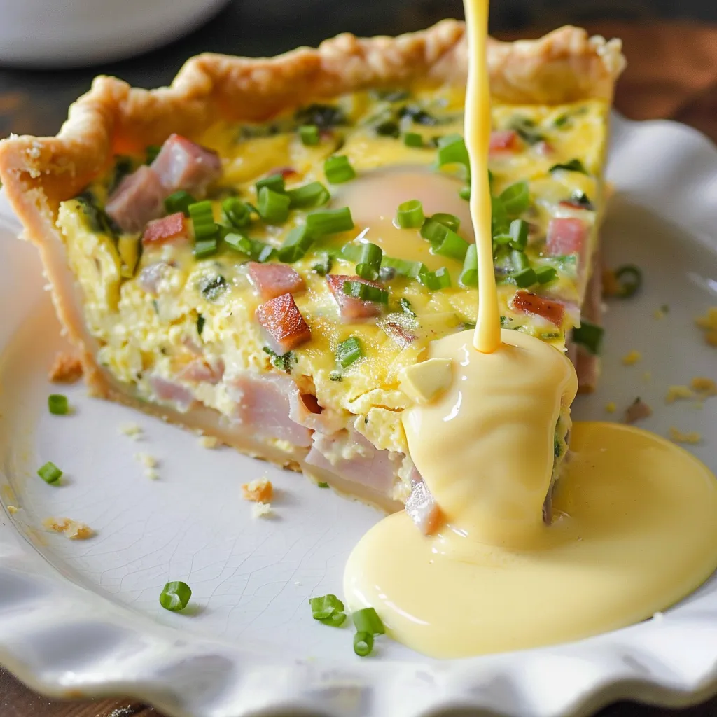 Savoureuse quiche hollandaise et œufs bénédictine